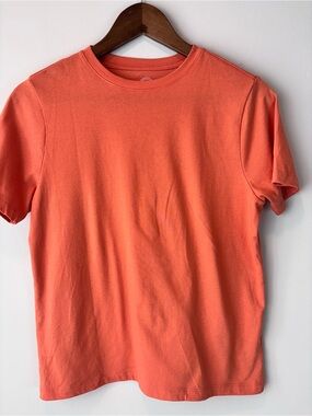 Wonder Nation Boys Orange T-Shirt L 10-12 Husky Short Sleeve Crewneck